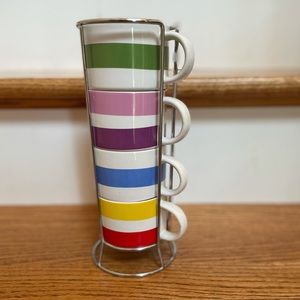 Avon 4 pc. Stackable Coffee Cup Set